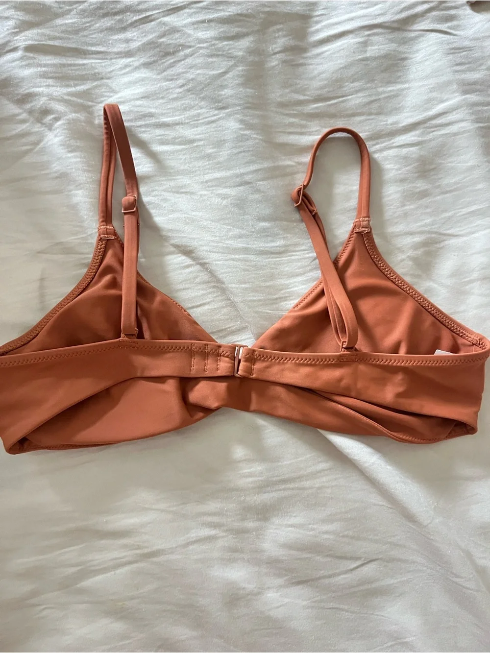 Aerie Boho Neutral Rust Orange Twist Front Bikini Set - Picture 7 of 8